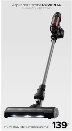 Rowenta - Aspirador Escoba Rh6a71wo X-Pert 7.60