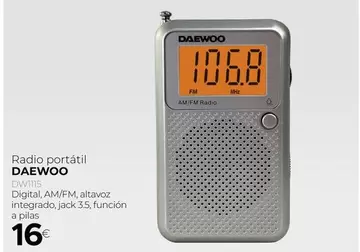 Daewoo - Radio Portatil