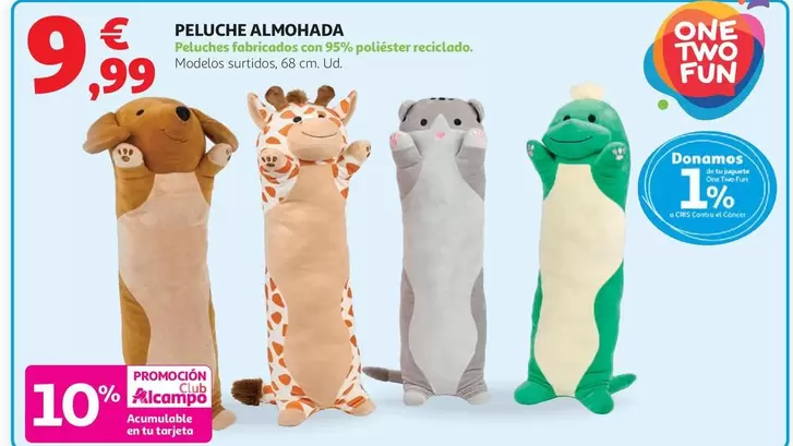 One Two Fun - Peluche Almohada