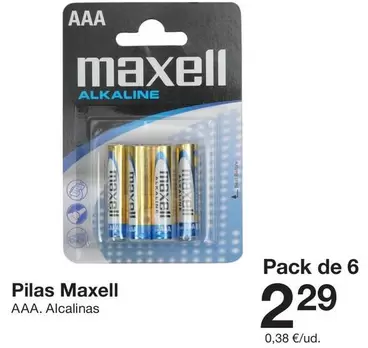Pilas Maxell