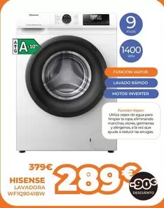 Hisense - Lavadora Wf1q9041bw