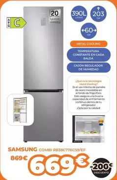 Samsung - Combi Rb38c776cs9/ef