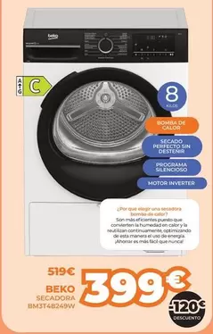 Beko - Secadora Bm3t4824w