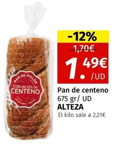 Alteza - Pan De Centeno