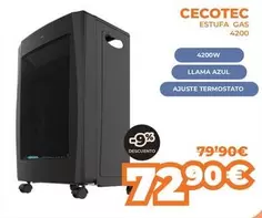 Cecotec - Estufa Gas 4200