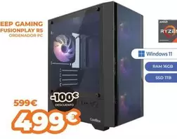 Deep Gaming Fusionplay R5 Ordenador Pc