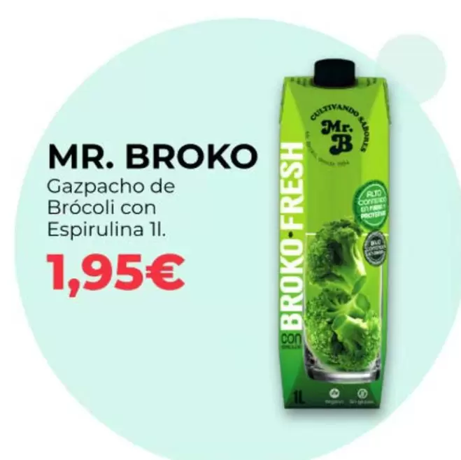 Gazpacho De Brócoli Con Espirulina