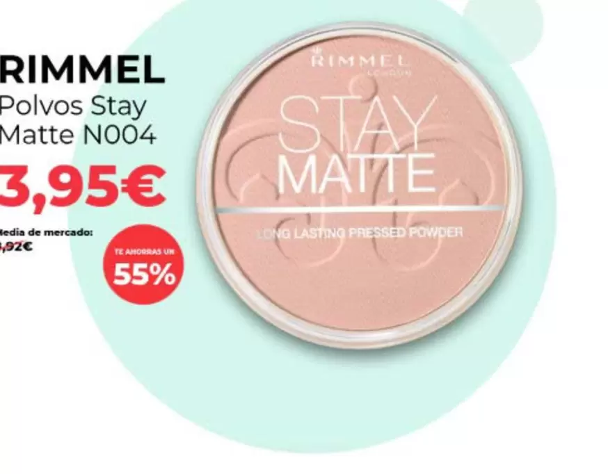 Rimmel - Polvos Stay Matte N004