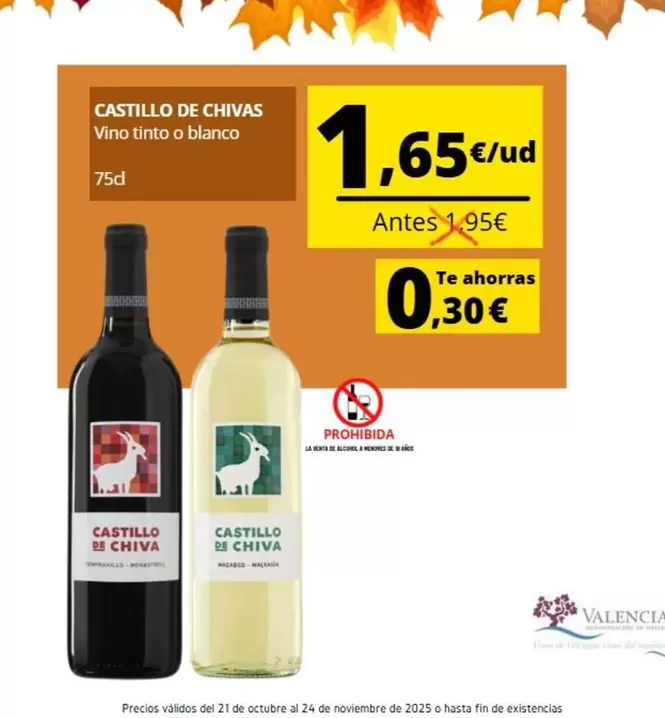 Castillo de Madax - Vino Tinto O Blanco