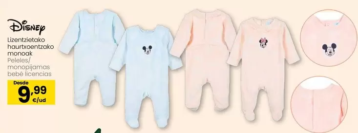 Disney - Peleles/ Monopijamas Bebé Licencias