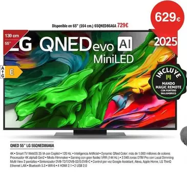 LG - Qned 55" 55qned868a