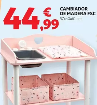 Cambiador De Madera Fsc