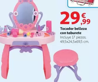 Tocador Belleza Con Taburete