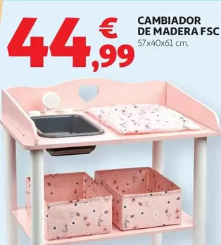 Cambiador De Madera Fsc