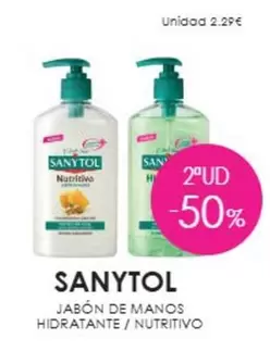 Sanytol - Jabon De Manos Hidratante / Nutritivo