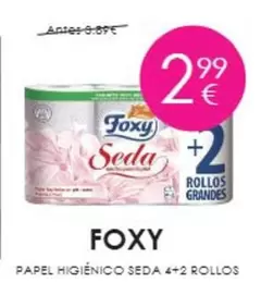 Foxy - Papel Higiénico Seda 4+2 Rollos