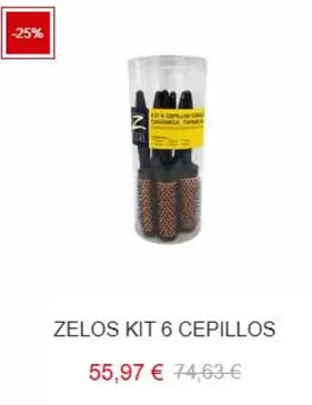 Zelos Kit 6 Cepillos