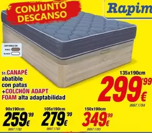 Canape + Colchon Adapt Foam