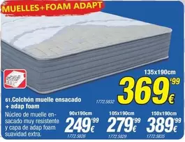 Colchon Muelle Ensacado + Aaap Foam