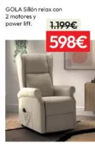 Gola - Sillon Relax Con 2 Motores Y Power Lift