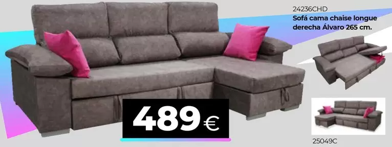 Sofa Cama Chaise Longue Derecha 265 Cm