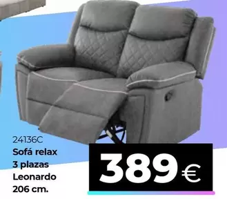 Sofá Relax 3 Plazas Leonardo