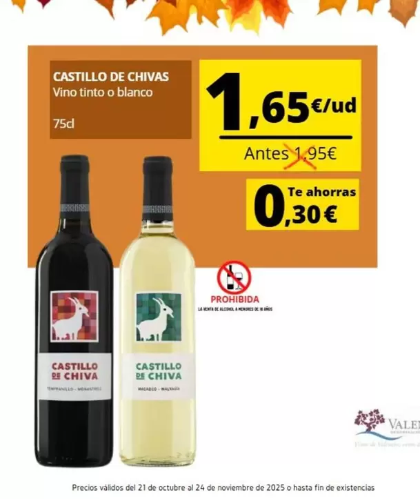 Castillo De Chivas - Vino Tinto O Blanco