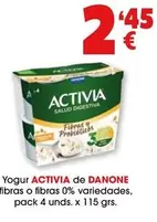 Danone - Yogur Activia De Fibras O Fibras 0% Variedades
