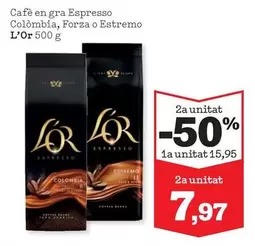 L'or - Cafe En Gra Espresso Colombia/ Forza O Estremo