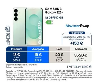 Samsung - Galaxy S25+ 12 Gb/512 Gb