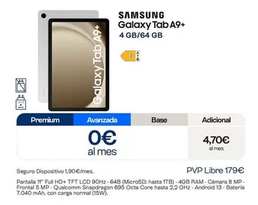 Samsung - Galaxy Tab A9+