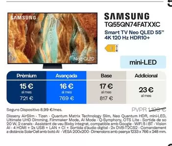 Samsung - TQ55QN74FATXXC