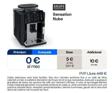 Krups - Sensation Nube