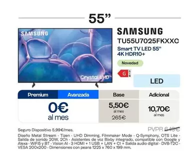 Samsung - Smart Tv Led 55" 4k Hdr10+