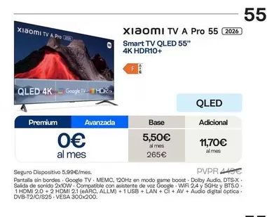 Xiaomi - Tv A Pro 55