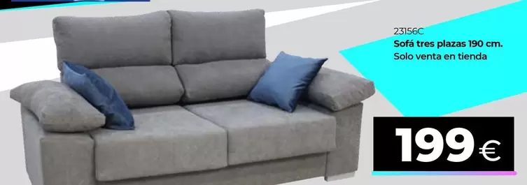 Sofa Tres Pizzas 190 Cm.