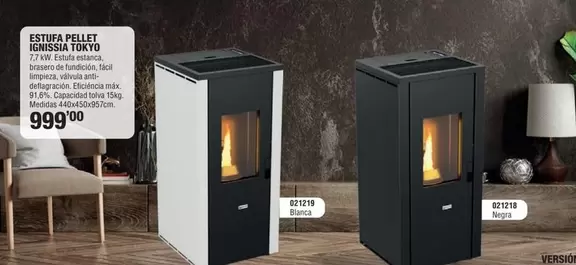Estufa Pellet Ignissia Tokyo