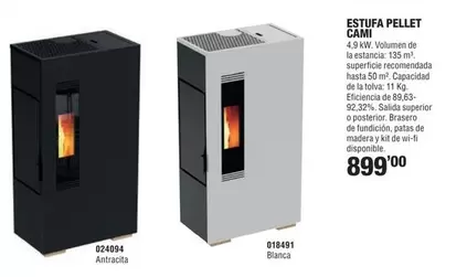Estufa Pellet Cami