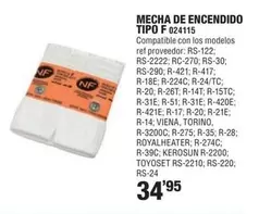 Mecha De Encendido Tipo F 042115