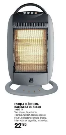 Estufa Eléctrica Halógena De Suelo 1001715