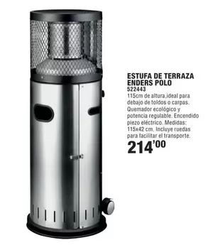 enders - Estufa De Terraza Enders Polo