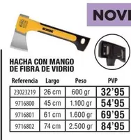 Ironside - Hacha Con Mango De Fibra De Vidrio