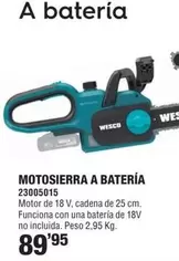 Wesco - Motosierra A Batería
