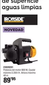 Ironside - Bomba De Superficie Aguas Limpias 23020201