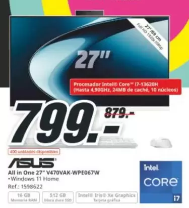 Asus - All In One 27" V470VAK-WPE067W