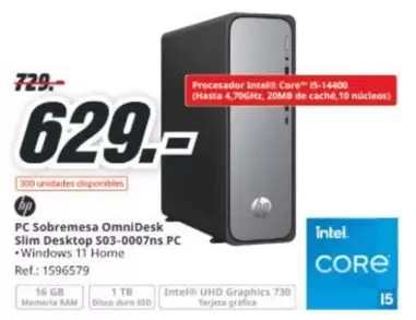 HP - Pc Sobremesa Omni Desktop Slim Desktop 503-0007ns Pc