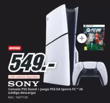 Sony - Consola PS5 Stand Juego PS5 EA Sports FC 26 (COdigo Descarga)