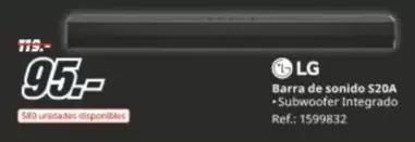 LG - Barra De Sonido S20a