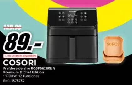 Cosori - Freírora De Aire Kosp028eun