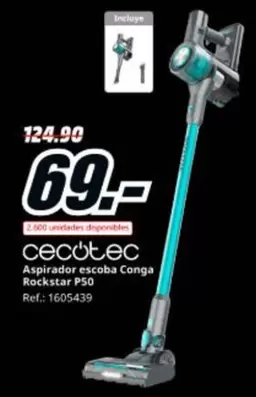cecotec - Aspirador Escoba Conga Rockstar P50